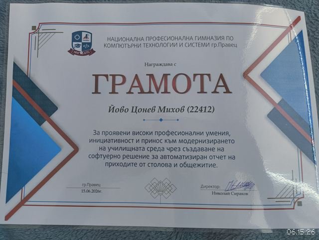Accounting course certificate