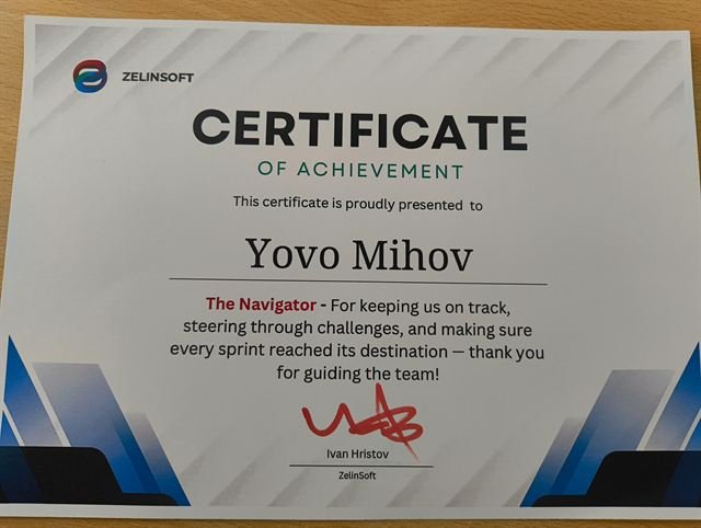 Zelinsoft practice certificate